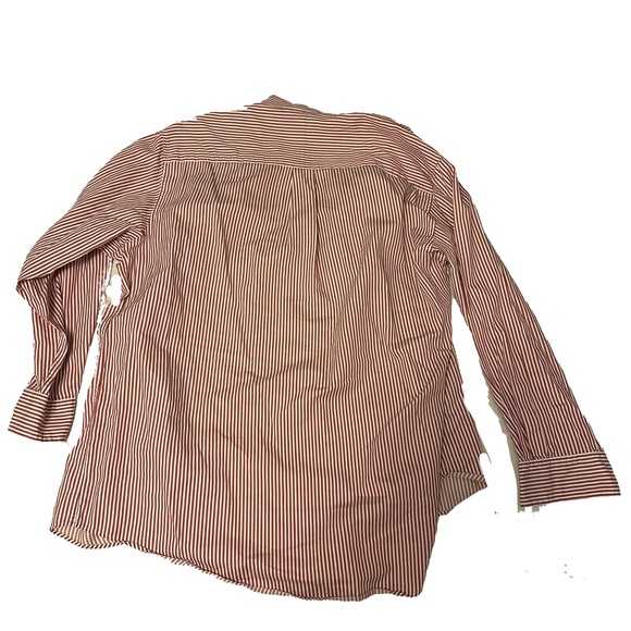 Club Room red/ white striped button down - Picture 2 of 6